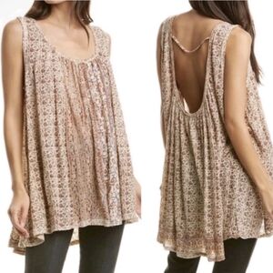Free People Paisley Print Flowy Tunic. Size XS.